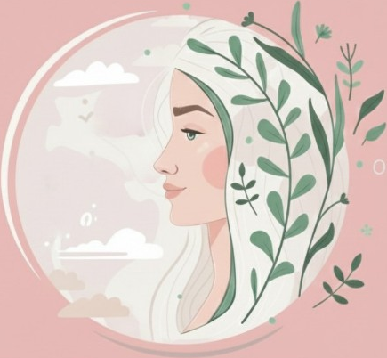 Mental Matriarch logo on a dusty pink background
